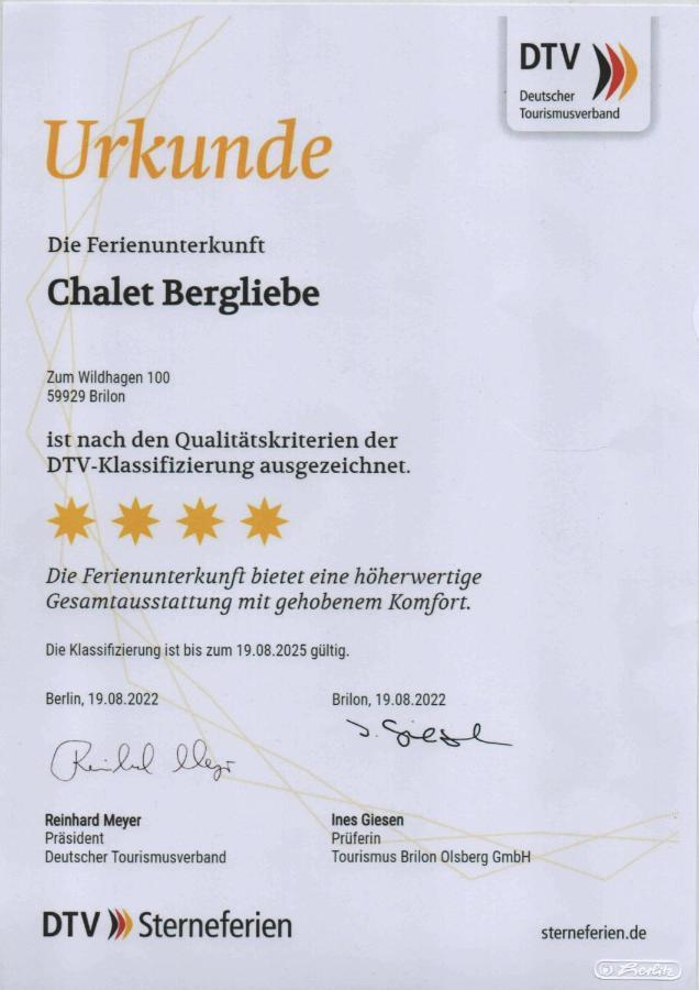 Chalet Bergliebe Brilon Kültér fotó